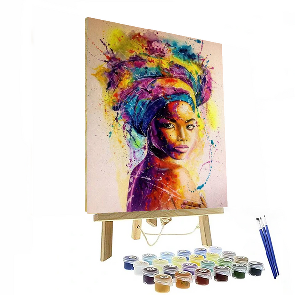 African Color Play Paint By Numbers Painting Kit