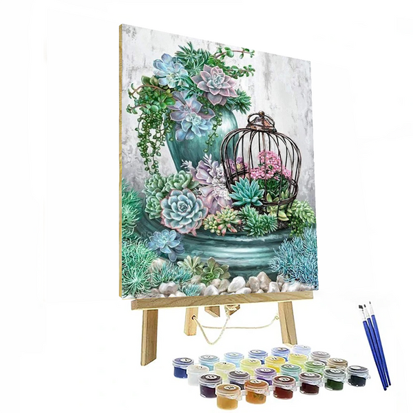 Succulents Paint By Numbers Painting Kit