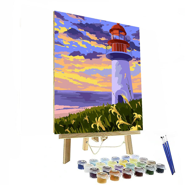 Coastal Lighthouse Scenery Paint By Numbers Kit