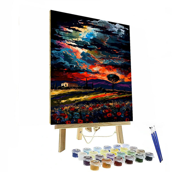 Twilight Skyscape And Meadow Paint By Numbers Kit