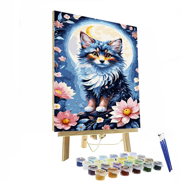 Celestial Feline and Flora Paint By Numbers Kit