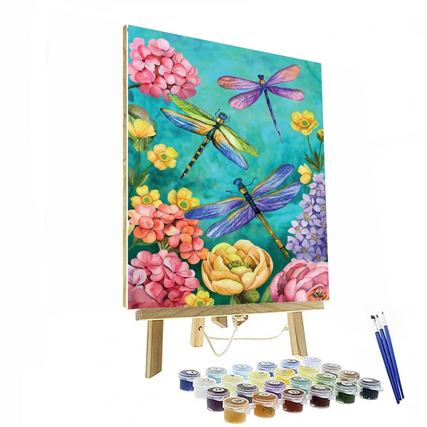 Libellen Blumen Diamant Kunst Kits Farbe 