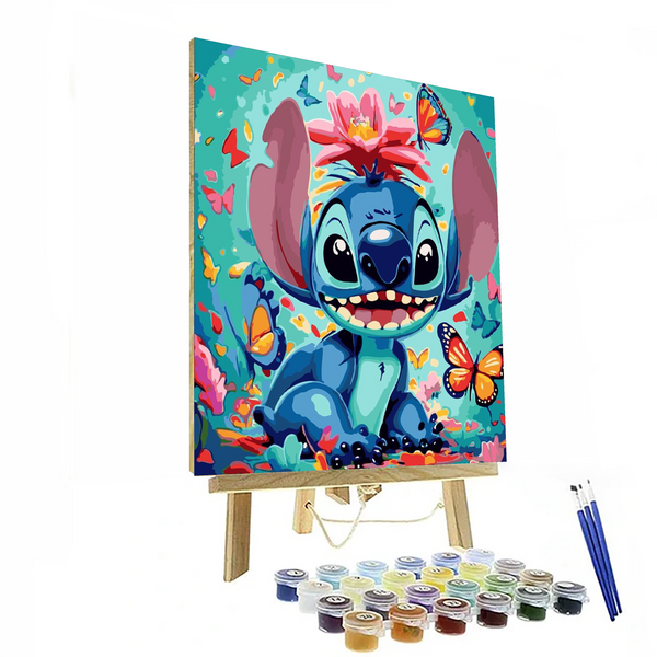 Cartoon Creature With Flora Paint By Number Kit