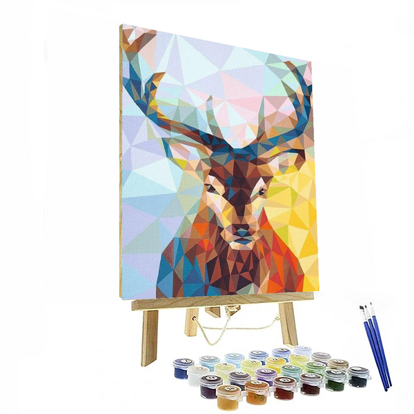 Abstract Deer Paint By Numbers Painting Kit