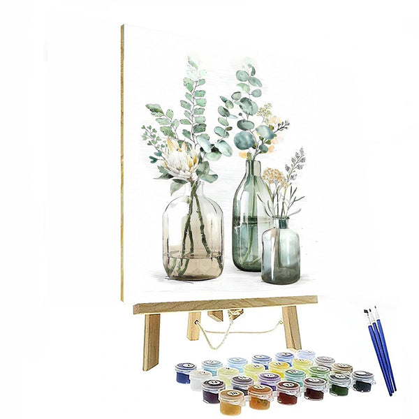 Serene Botanical Paint By Number Canvas Kit