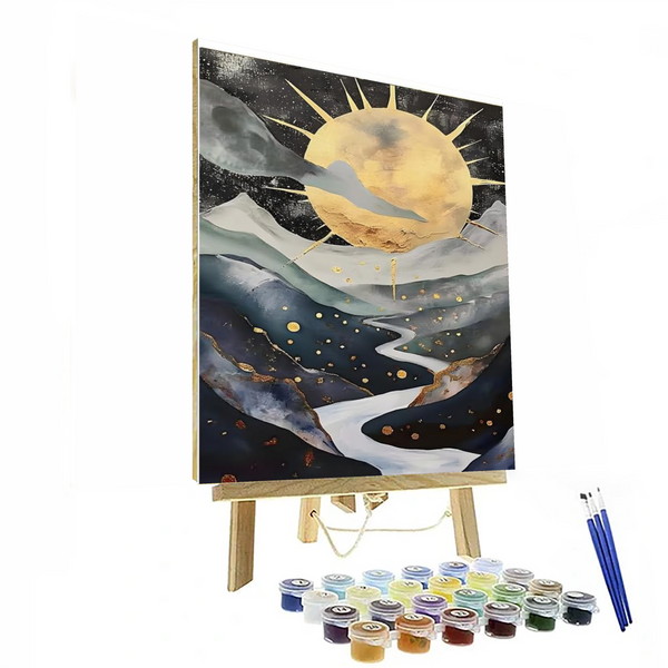 6 Pieces Set Mystical Horizons Paint By Numbers Kit