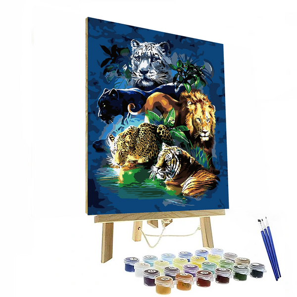 Animal Group Art Paint By Number Kit