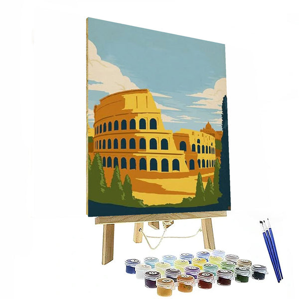 6 Pieces Global Landmarks Paint By Number Kit