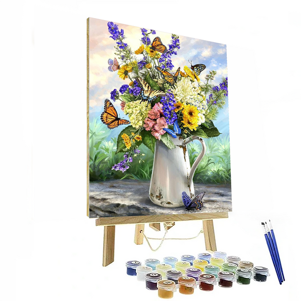 Blossom And Butterflies Paint By Numbers Kit