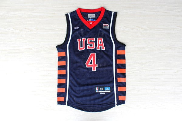 Olimpiadi di Atene 2004 American Dream Six USA n. 4 Iverson Premium Mesh Jersey 