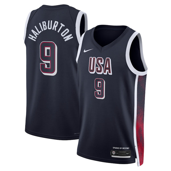 24 Giochi Olimpici HALIBURTON USA Team Dark Black Fan Edition 