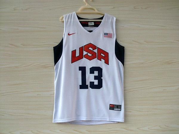 2012 American Dream Team No. 13 Paul White Embroidered Jersey