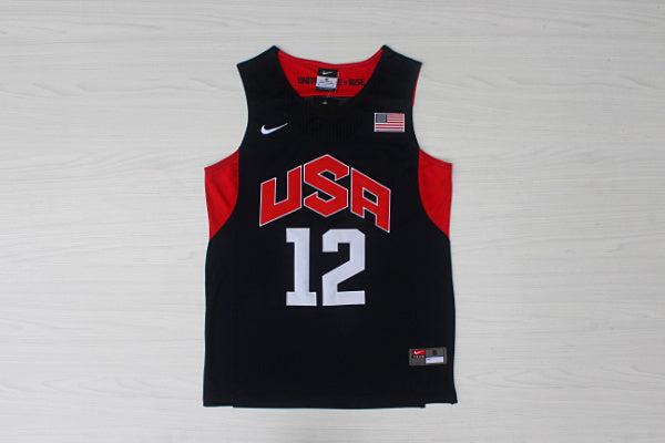 Maglia ricamata blu n. 12 Harden del team American Dream 2012 