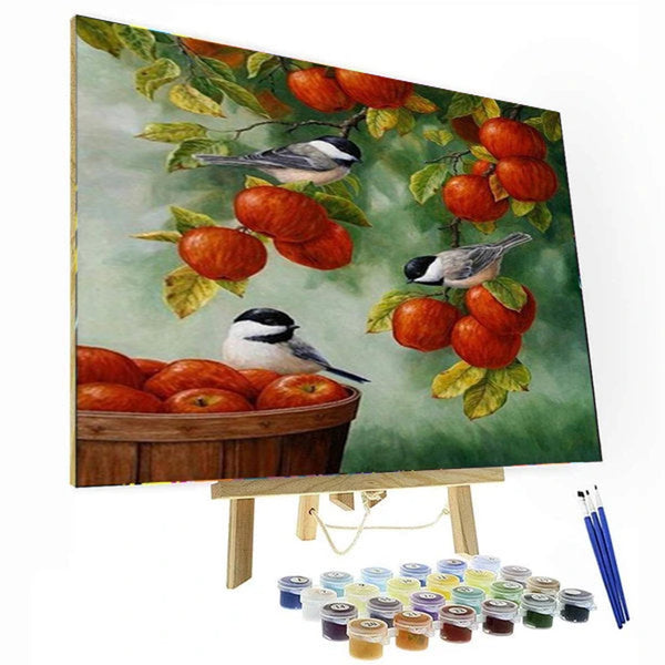 Apple Tree Paint By Number Painting Set