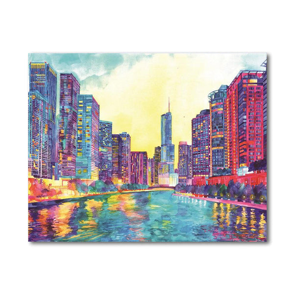 Chicago Illinois Downtown Paint By Number Painting Set