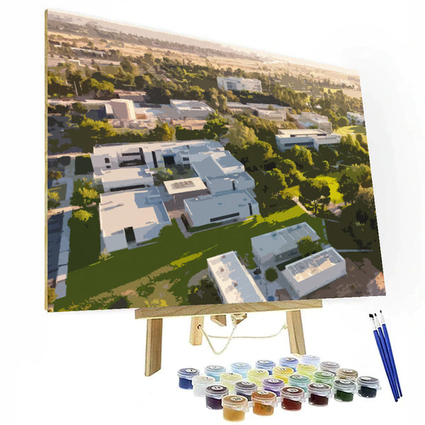 Bakersfield California State University Paint By Number Painting Set