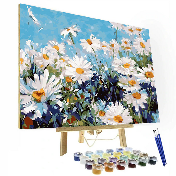 Small Daisies Paint By Numbers Painting Kit