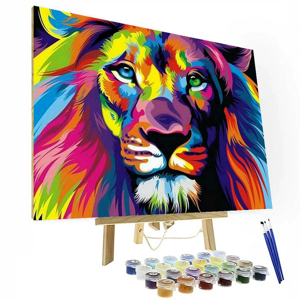 Colorful Lion Paint By Numbers Painting Kit