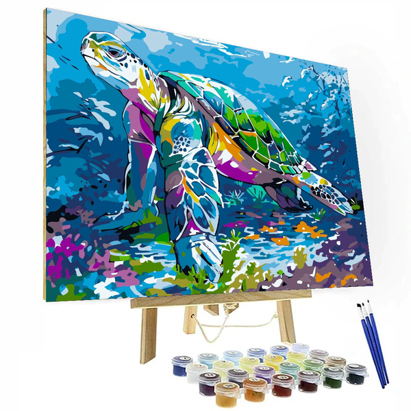 Turtle Art Paint By Number Kit