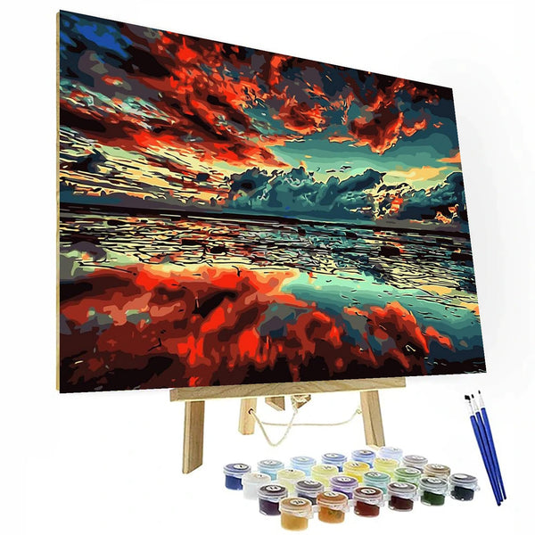 Sunset Scenery Paint By Numbers Kit