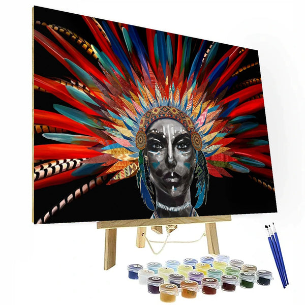 Vibrant Headdress Paint By Numbers Kit