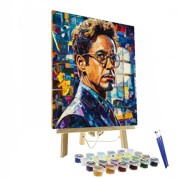 Robert Downey Jr.: Crafting the Legacy of Iron Man - DIY Painting By Numbers Kit