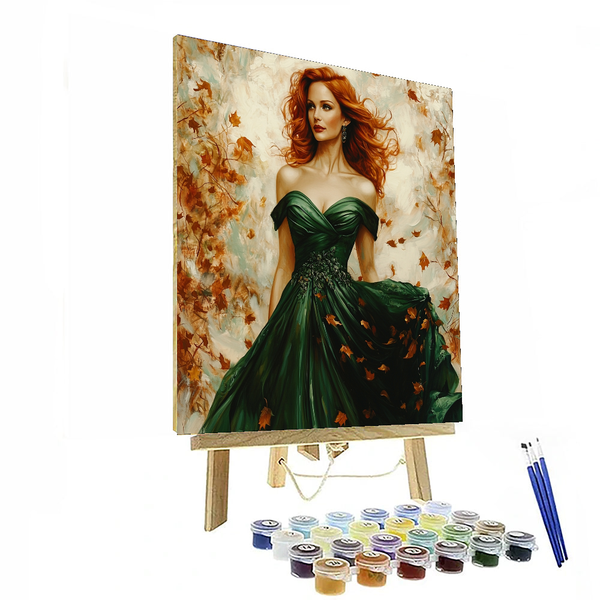 Jessica Chastain: The Vivid Visionary of Hollywood - DIY Painting By Numbers Kit