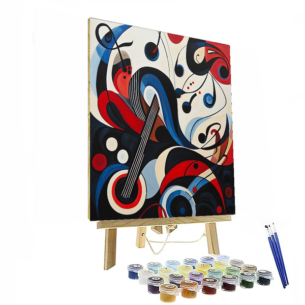 Kandinsky Inspired Abstract Musical Symphony - DIY Painting By Numbers Kit