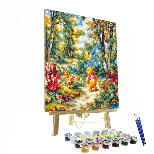 Winnie the Pooh's Adventure in the Hundred Acre Wood - Disney Inspired DIY Painting By Numbers Kit