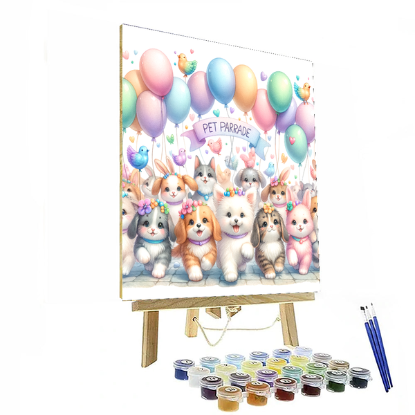 Playful Pet Parade - DIY Painting By Numbers Kit