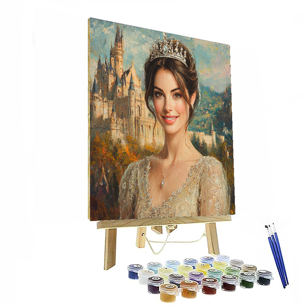 Anne Hathaway: The Princess Who Became a Powerhouse - DIY Painting By Numbers Kit