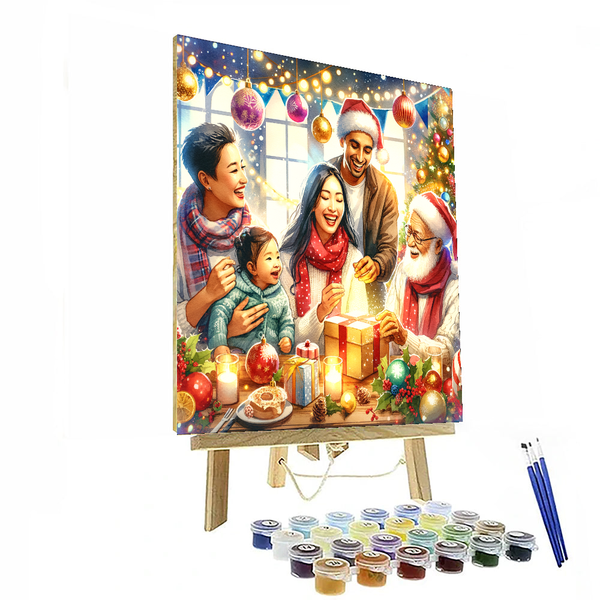 Joyful Holiday Celebration - DIY Painting By Numbers Kit