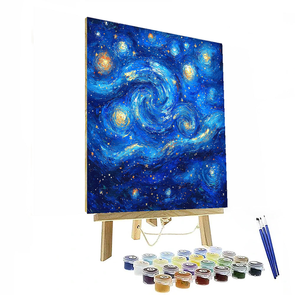 Van Gogh Inspired Starry Nightscape - DIY Painting By Numbers Kit