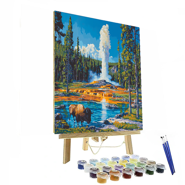 Yellowstone National Park - DIY Painting By Numbers Kit