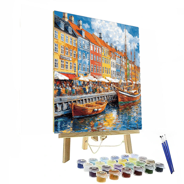 Copenhagen Nyhavn - Denmark - DIY Painting By Numbers Kit