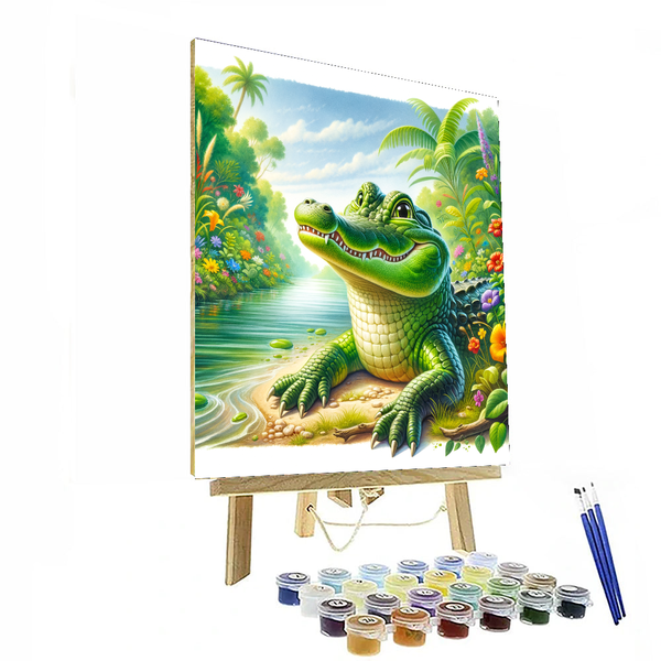 Adventurous Alligator - DIY Painting By Numbers Kit