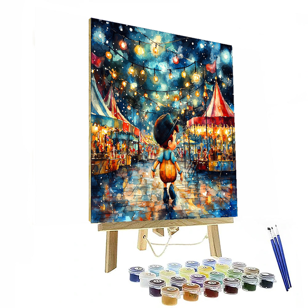 Pinocchio's Curious Journey - Disney Inspired DIY Painting By Numbers Kit