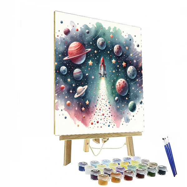 Mysterious Galaxy Adventure - DIY Painting By Numbers Kit