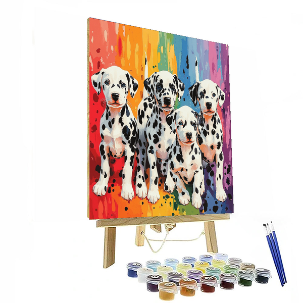 101 Dalmatians Puppy Parade - Disney Inspired DIY Painting By Numbers Kit