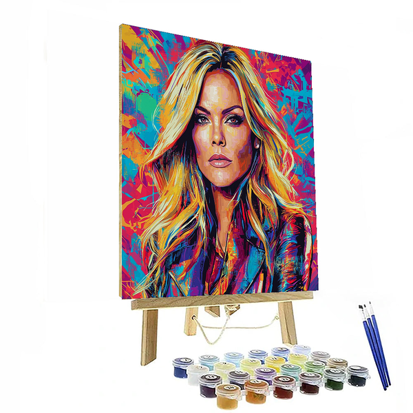 Charlize Theron: The Fierce Empress of Transformation - DIY Painting By Numbers Kit