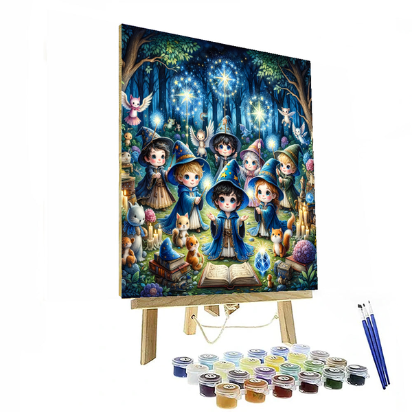 Adventures of Little Wizards - DIY Painting By Numbers Kit