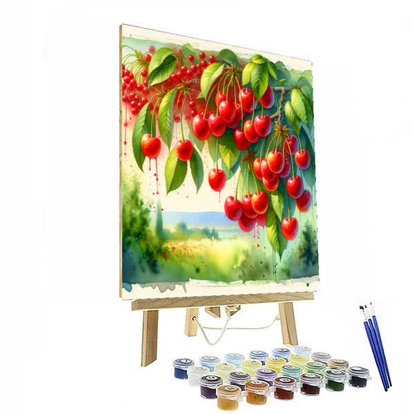 Charming Cherry - DIY Painting By Numbers Kit