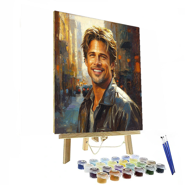 Brad Pitt: Chasing Stardom Through Time - DIY Painting By Numbers Kit