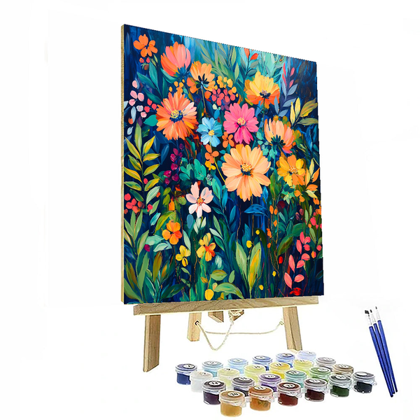 Monet Inspired Botanical Garden Floral Wall Art - DIY Painting By Numbers Kit