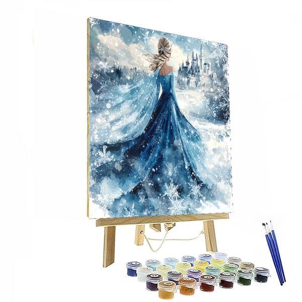 Frozen Queen Elsa Enchanted - Disney Inspired DIY Painting By Numbers Kit