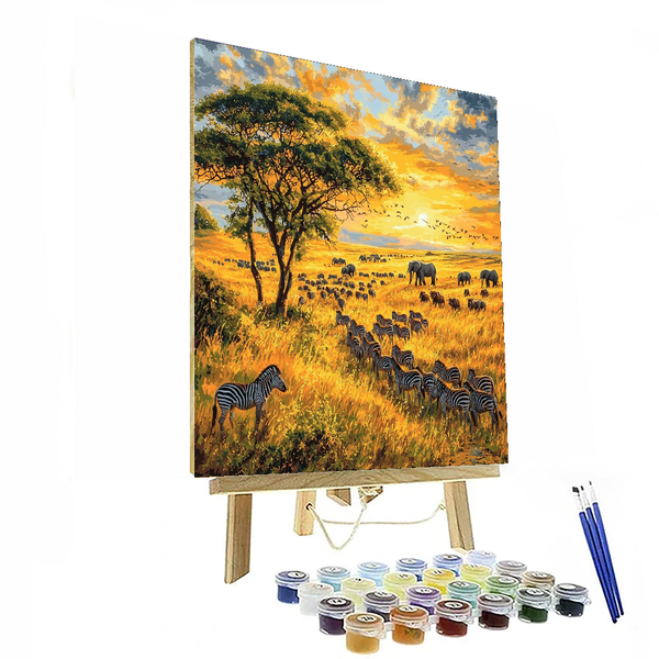 Serengeti National Park - DIY Painting By Numbers Kit