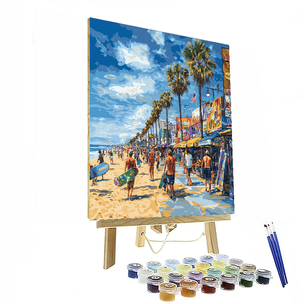 Venice Beach - Los Angeles, USA - DIY Painting By Numbers Kit