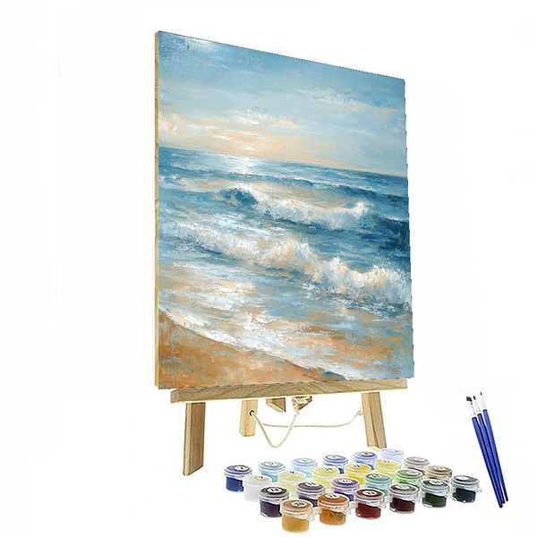 Claude Monet Inspired Serenity by the Shore - DIY Painting By Numbers Kit