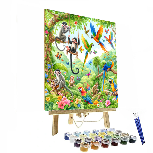 Jolly Jungle Gym - DIY Painting By Numbers Kit