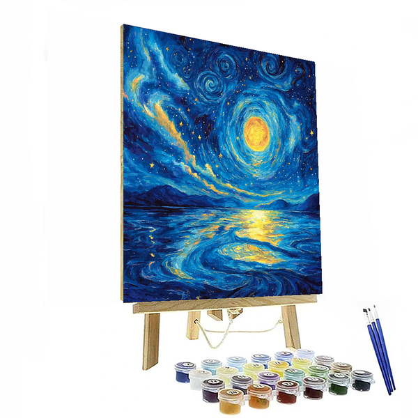 Vincent van Gogh Inspired Ethereal Nightscape - DIY Painting By Numbers Kit